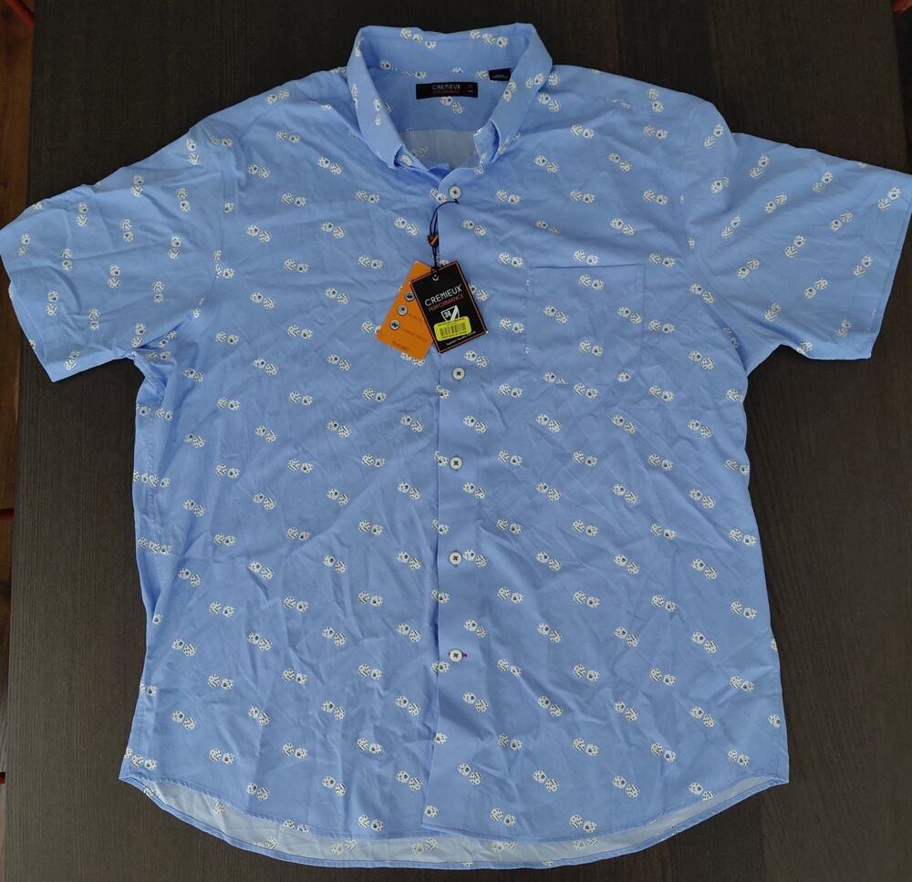 Daniel Cremieux Performance Shirt Mens XL XLarge Lucky Dice Gambler New Tags